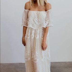 Baltic Born Leon Off the Shoulder Lace Maxi Dress
